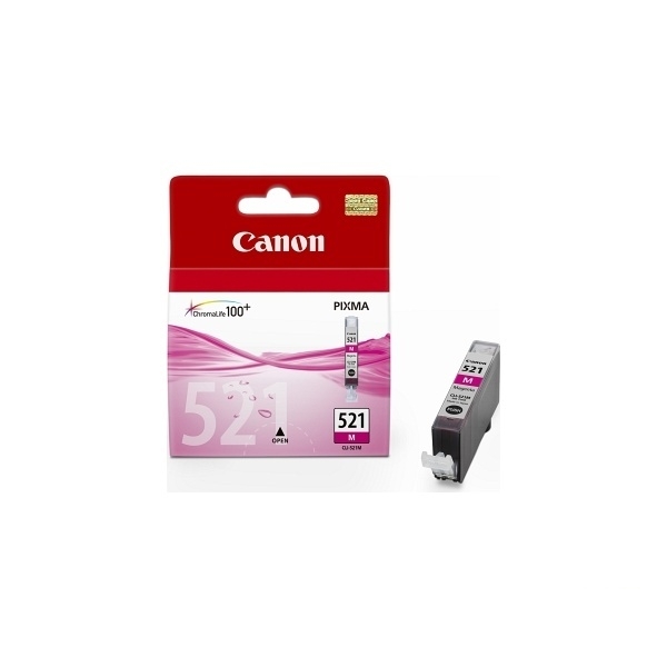Canon tintapatron CLI-521M magenta fotó, illusztráció : 2935B001