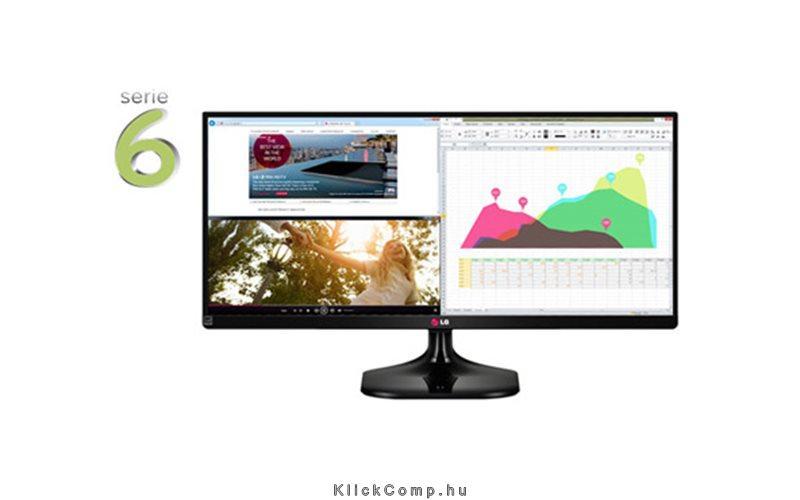 Monitor 29  IPS LED 21:9; 2560x1080; 5ms; 300cd; HDMIx2; DP; DVI; Speaker; Vesa fotó, illusztráció : 29UM57-P