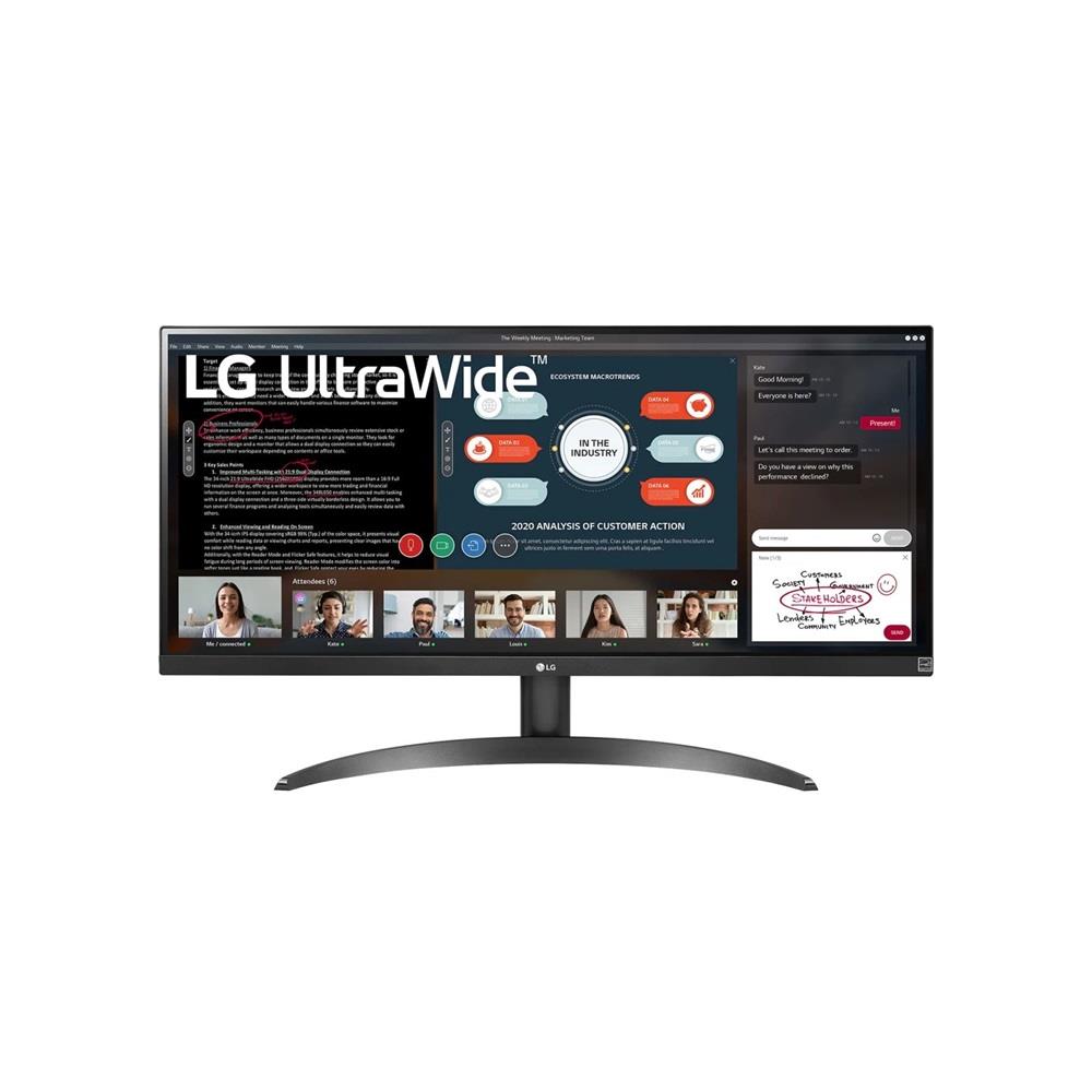 Monitor 29  2560x1080 IPS HDMI DP LG 29WP500-B fotó, illusztráció : 29WP500-B.AEU