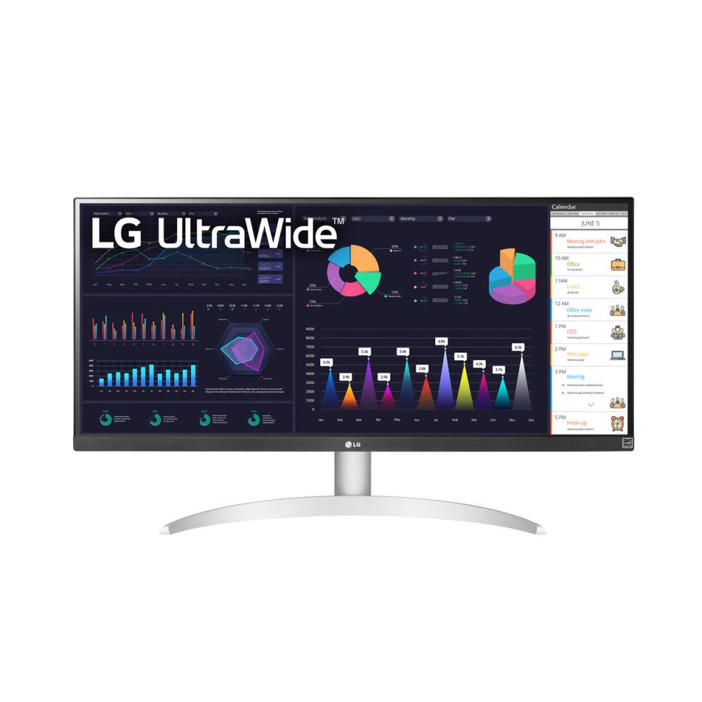 Monitor 29  2560x1080 IPS HDMI DP USB-C LG 29WQ600-W fotó, illusztráció : 29WQ600-W.AEU