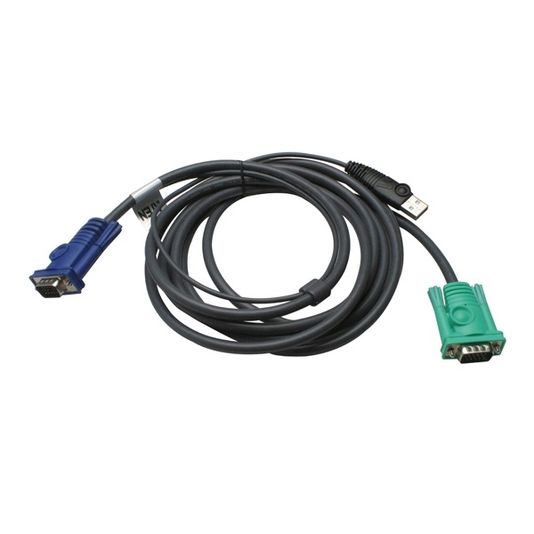 KVM switch Kábel USB VGA 3.0m fotó, illusztráció : 2L-5203U