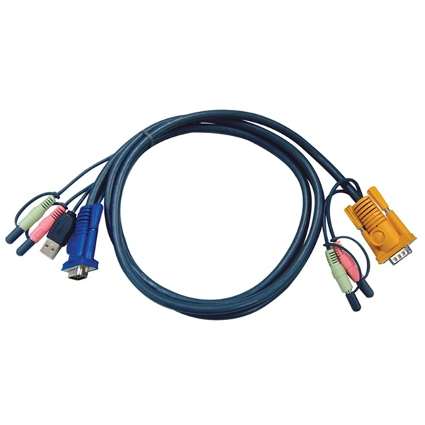 KVM switch Kábel USB VGA 1.8m ATEN fotó, illusztráció : 2L-5302U