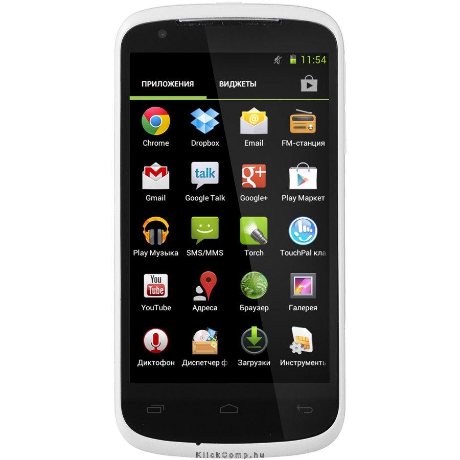 Dual sim mobiltelefon 4.5  Mediatek QC 1GB/4GB 5.0MP/0.3MP Android WiFi BT 3G G fotó, illusztráció : 2Q001-00047-390S