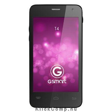 Dual sim mobiltelefon 4  WVGA DC 512MB/4GB 5MP/0.3MP Android WiFi BT 3G GPS fek fotó, illusztráció : 2Q001-T4L00-610S