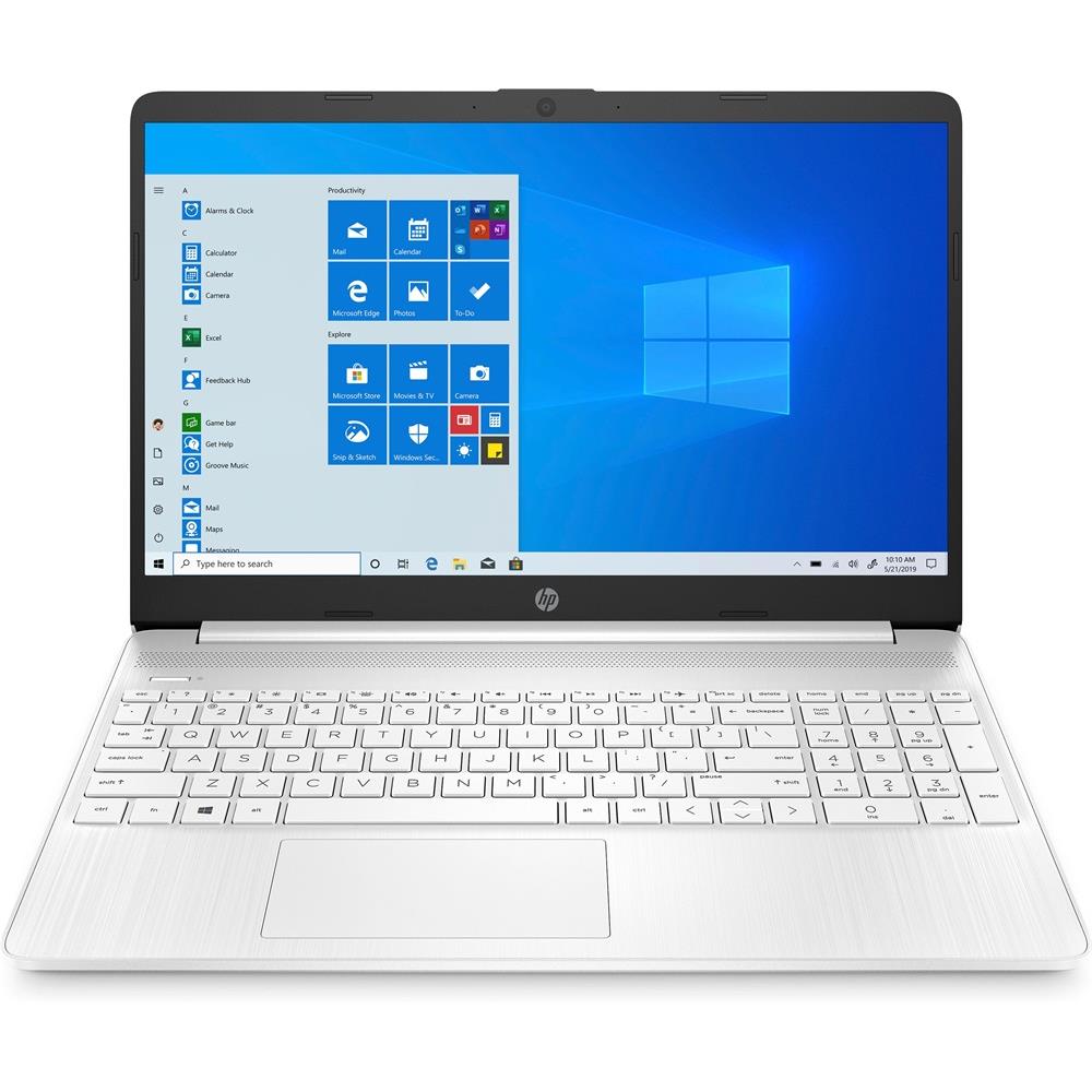 HP laptop 15,6  FHD R3-4300U 8GB 256GB Radeon W10 fehér HP 15s-eq1040nh fotó, illusztráció : 303F0EA