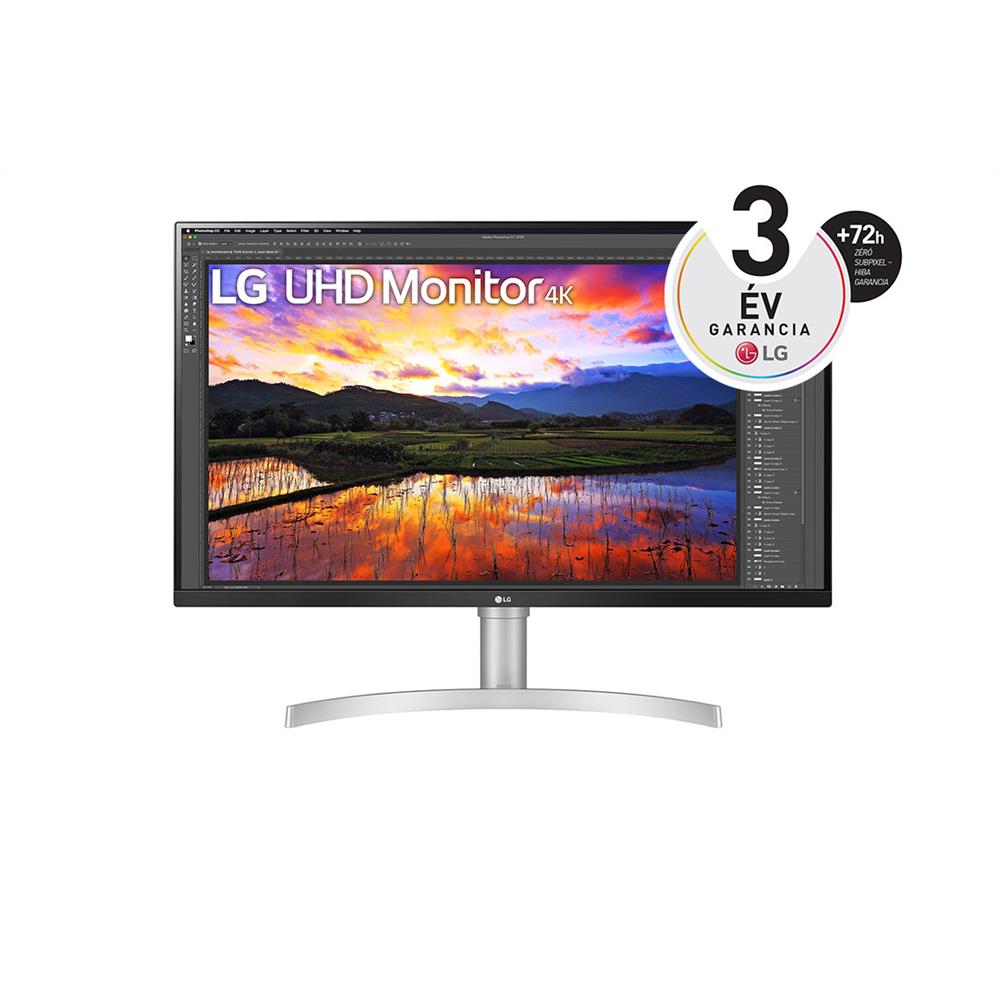 Monitor 31,5  3840x2160 IPS HDMI DP USB LG 32UN650P-W fotó, illusztráció : 32UN650P-W.AEU