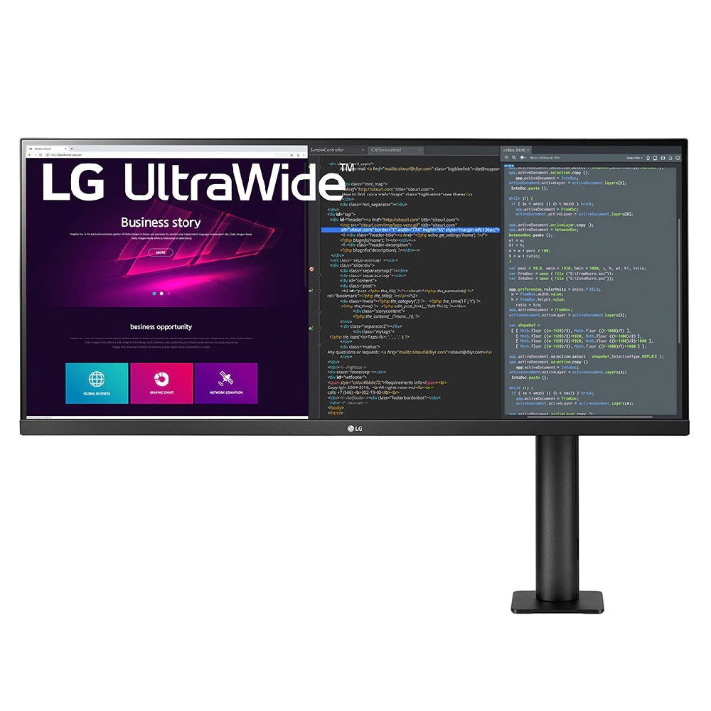 Monitor 34  3440x1440 IPS HDMI DP USB-C LG 34WN780P-B fotó, illusztráció : 34WN780P-B.AEU