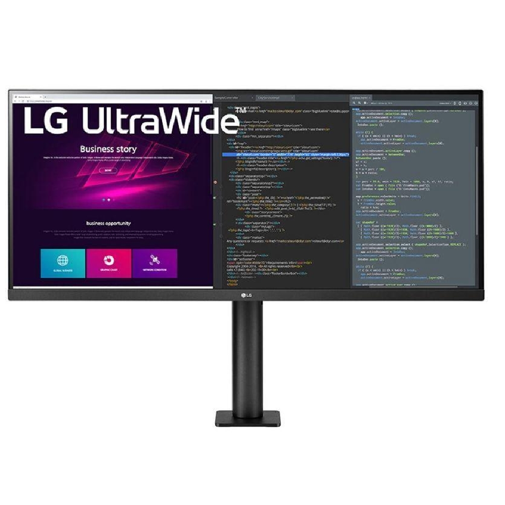 Monitor 34  3440x1440 IPS HDMI DP USB LG 34WN780-B fotó, illusztráció : 34WN780-B.AEU