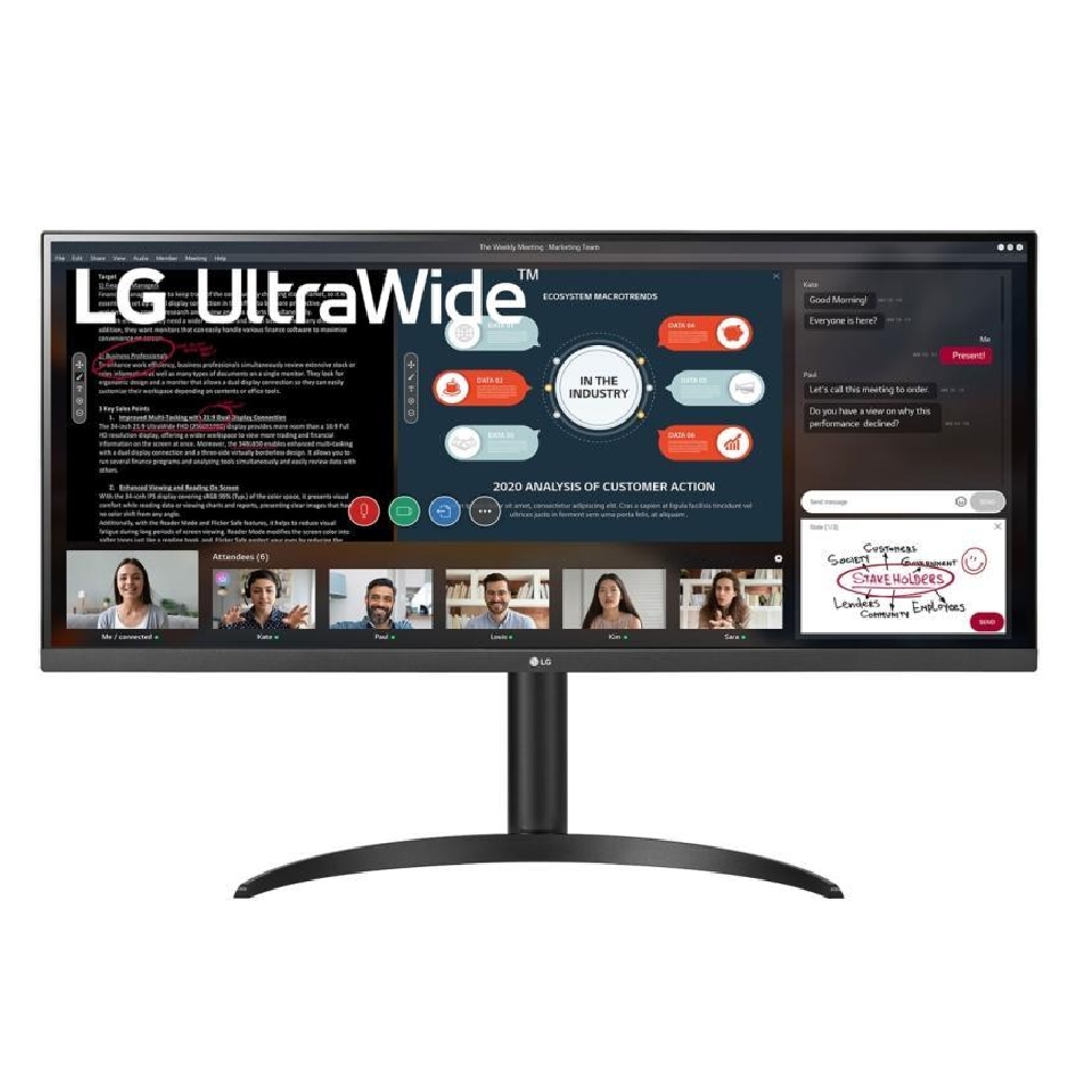 Monitor 34  2560x1080 IPS HDMI LG 34WP550-B.BEU fotó, illusztráció : 34WP550-B.BEU