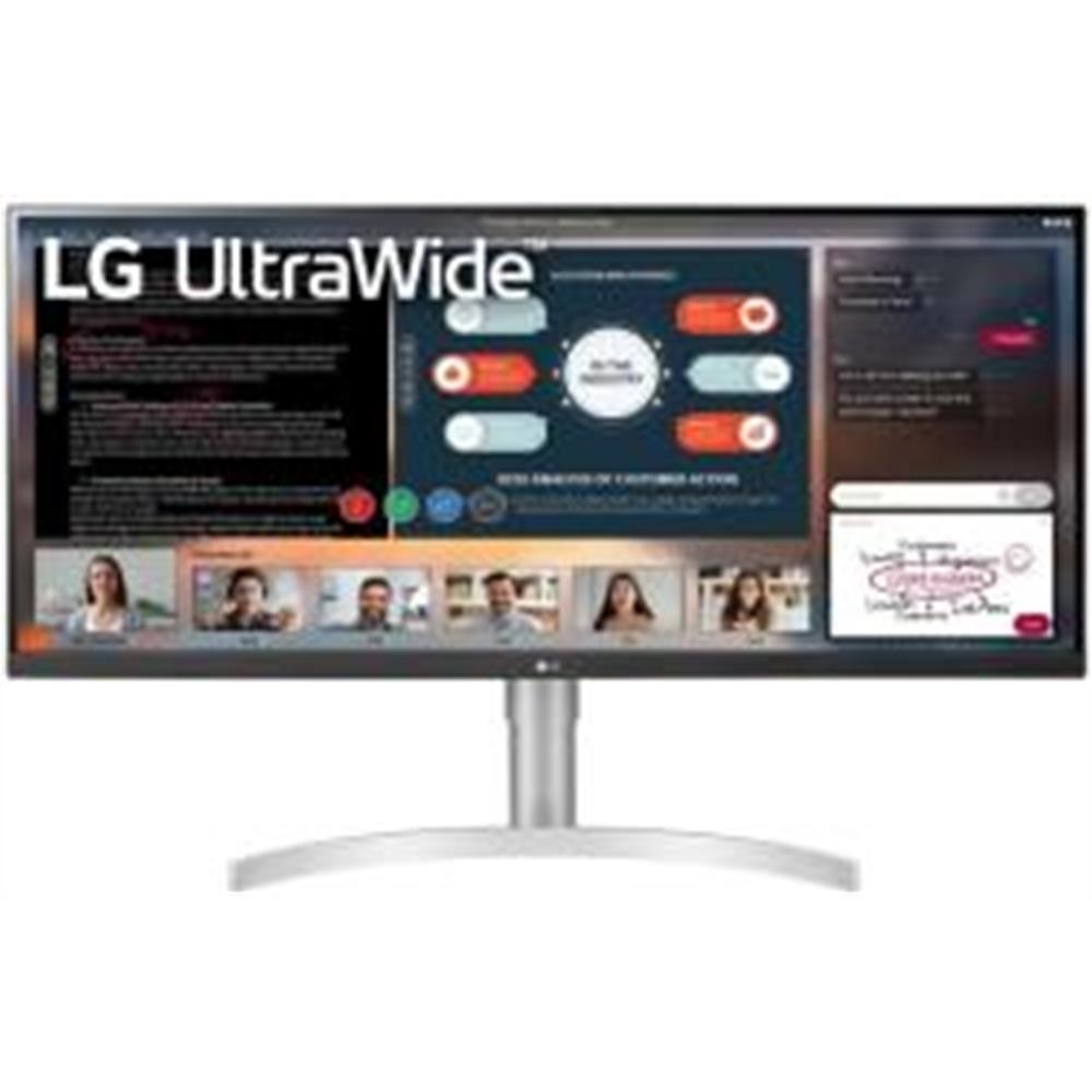 Monitor 34  2560x1080 IPS HDMI DP USB3.0 LG 34WQ650-W fotó, illusztráció : 34WQ650-W