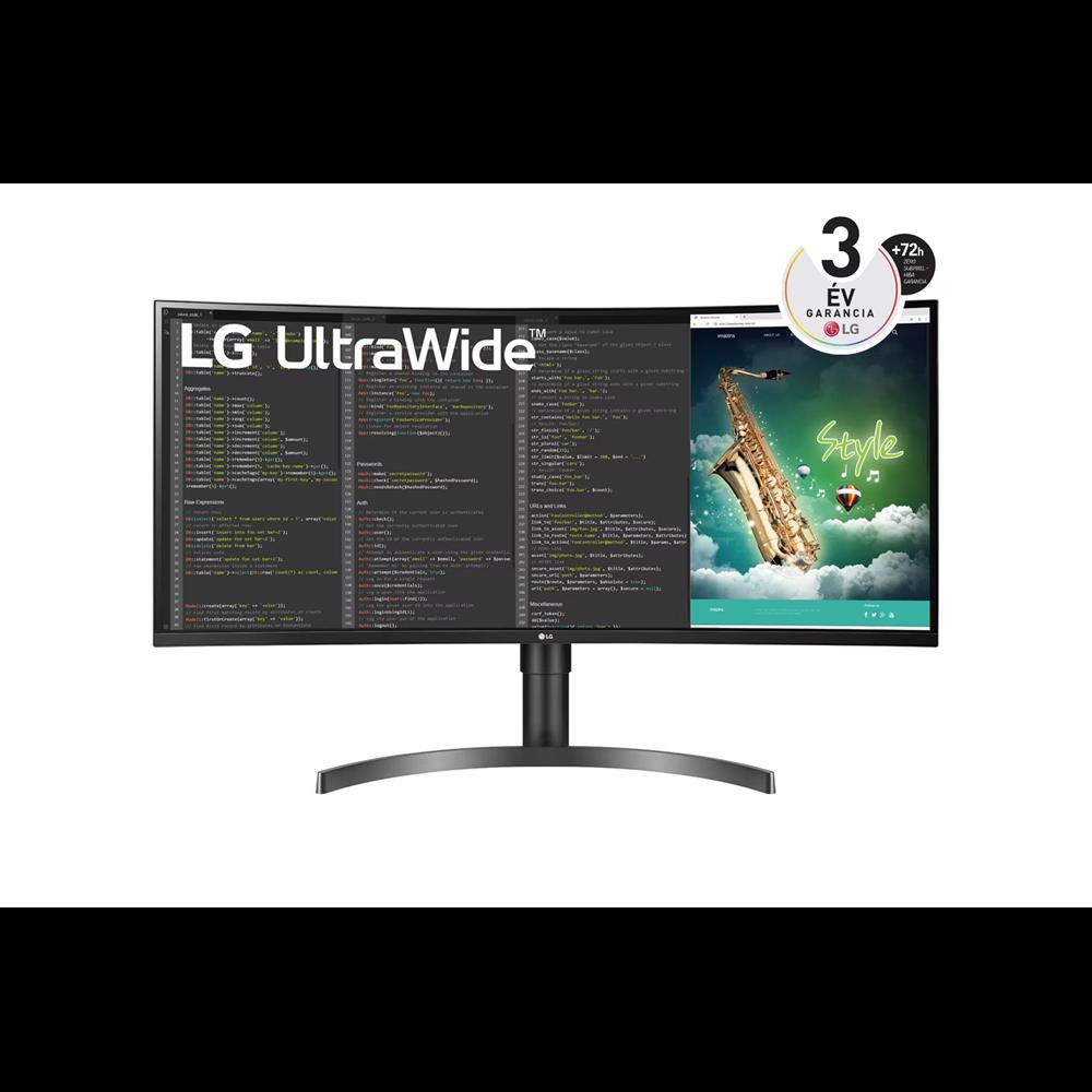 Monitor 35  3440x1440 VA HDMI DP USB USB-C LG 35WN75CP fotó, illusztráció : 35WN75CP-B.AEU