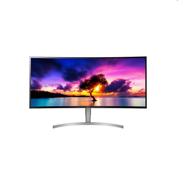 Monitor 38  3840x1600 IPS Ívelt HDR 10 Freesync QHD+ HDMI DP USB-C Spk  LG 38WK fotó, illusztráció : 38WK95C-W.AEU