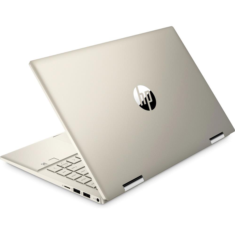 HP Pavilion laptop 14  FHD i3-1125G4 8GB 256GB UHD W10 arany HP Pavilion 14-dy0 fotó, illusztráció : 396K5EA