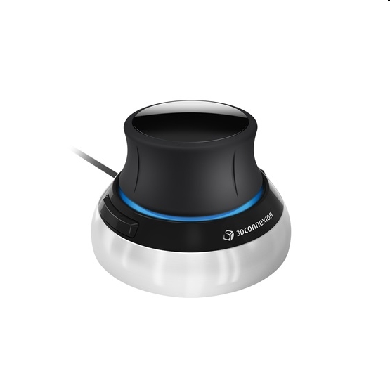 Egér USB 3DConnexion SpaceMouse Compact fekete-szürke fotó, illusztráció : 3DX-700059