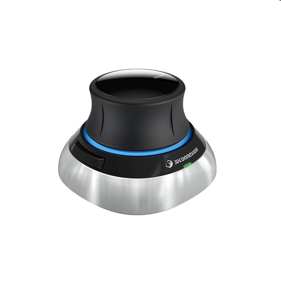 Vezetéknélküli egér 3DConnexion SpaceMouse Wireless fekete-szürke fotó, illusztráció : 3DX-700066