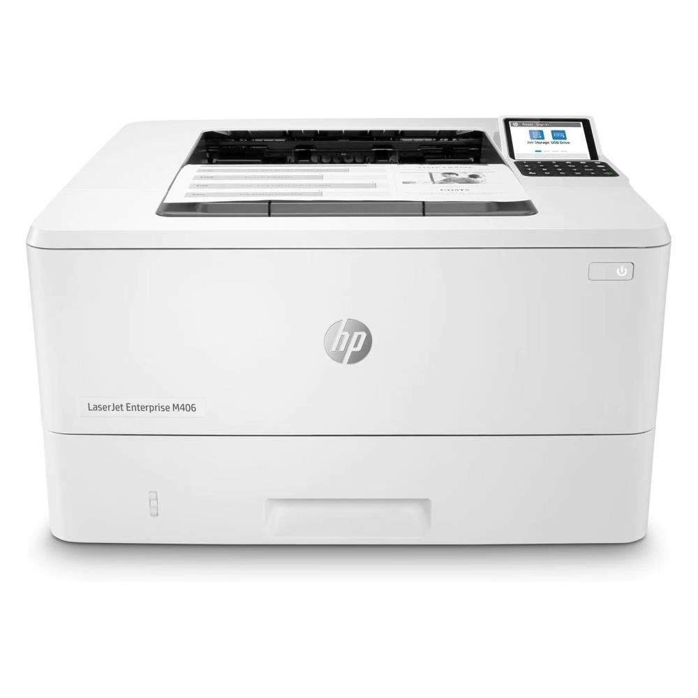 Lézernyomtató A4 mono HP LaserJet Enterprise M406dn fotó, illusztráció : 3PZ15A