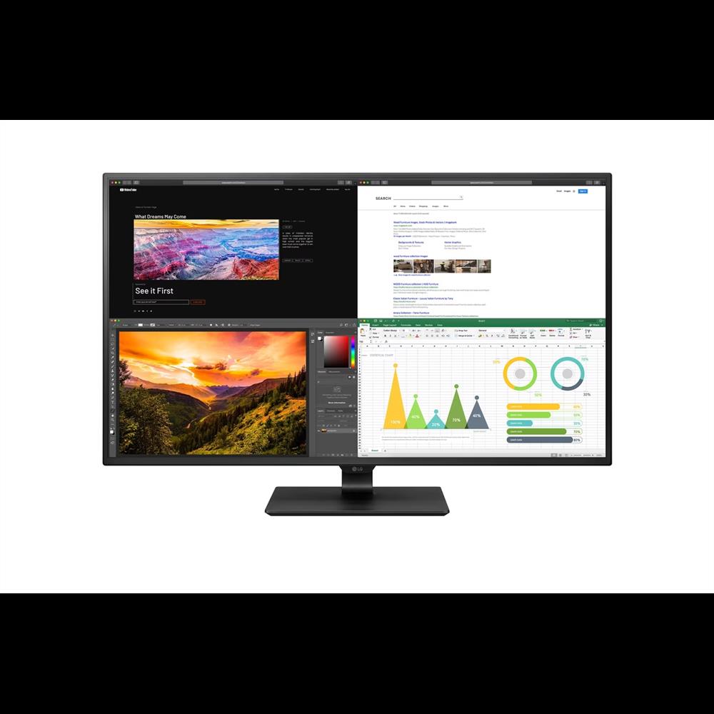 Monitor 42,5  3840x2160 IPS HDMI DP USB USB-C LG 43UN700P fotó, illusztráció : 43UN700P-B.AEU