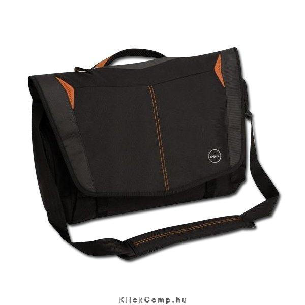 Laptop Case DELL Adventure Messenger for 17   43cm laptops, Black/Orange fotó, illusztráció : 460-11741