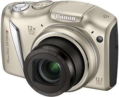 Canon Powershot SX130IS ezüst 12 MP digitális fényképezőgép 1 év szervizben fotó, illusztráció : 4611B015AA