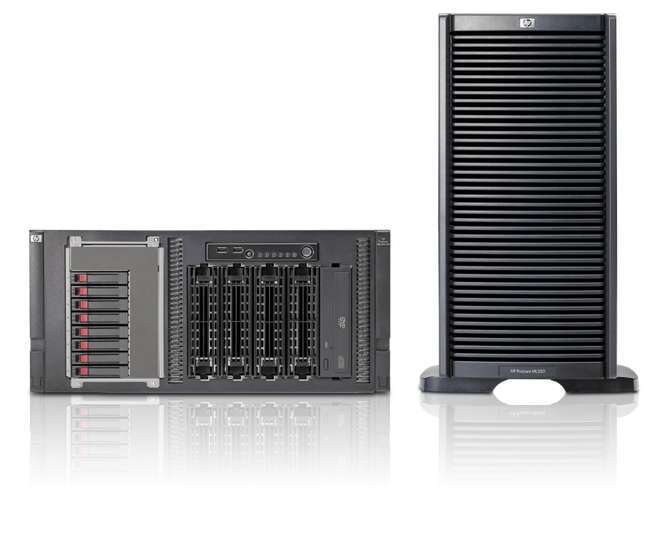 HP ProLiant ML350 G6 1 x E5506; 3 x 2GB UB DIMMs; 2 x 146GB 6G 10K HP SAS SFF H fotó, illusztráció : 470065-106