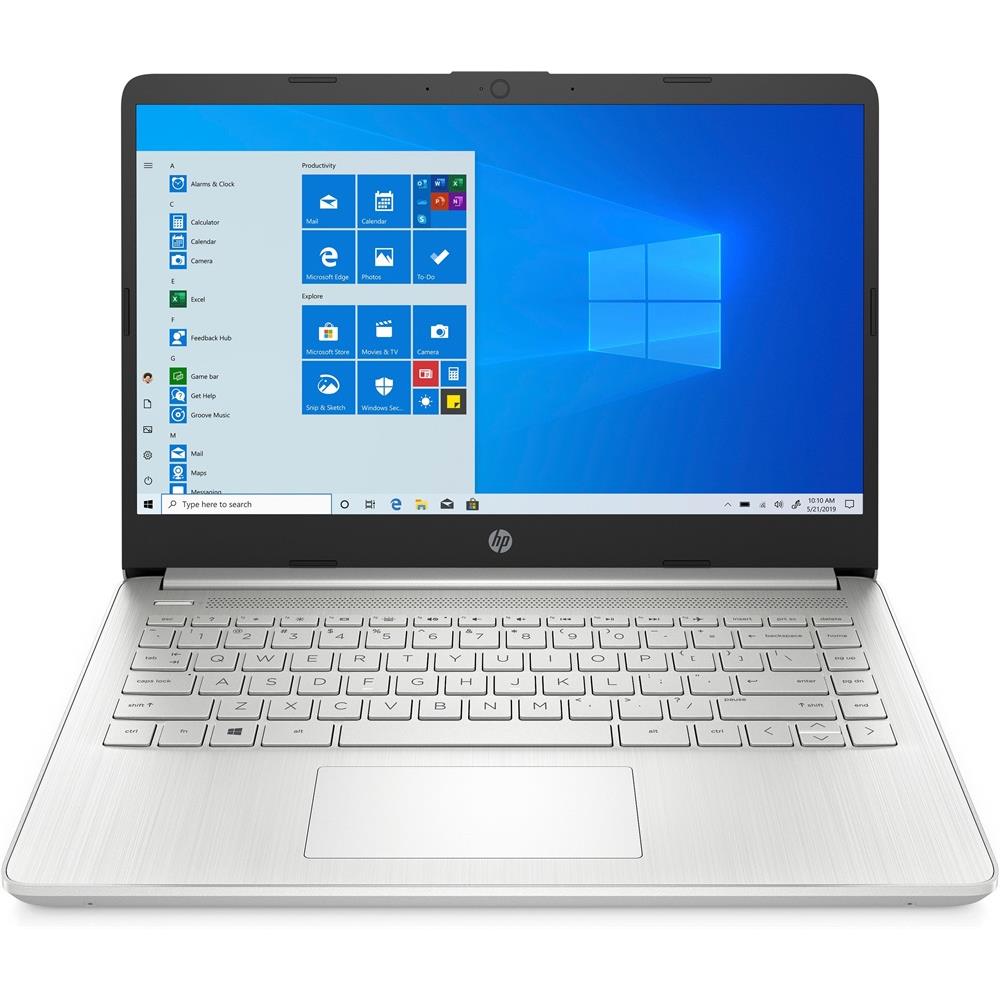 HP 14 laptop 14  FHD R3-3250U 8GB 256GB Radeon W10 ezüst HP 14s-fq0035nh fotó, illusztráció : 4P811EA