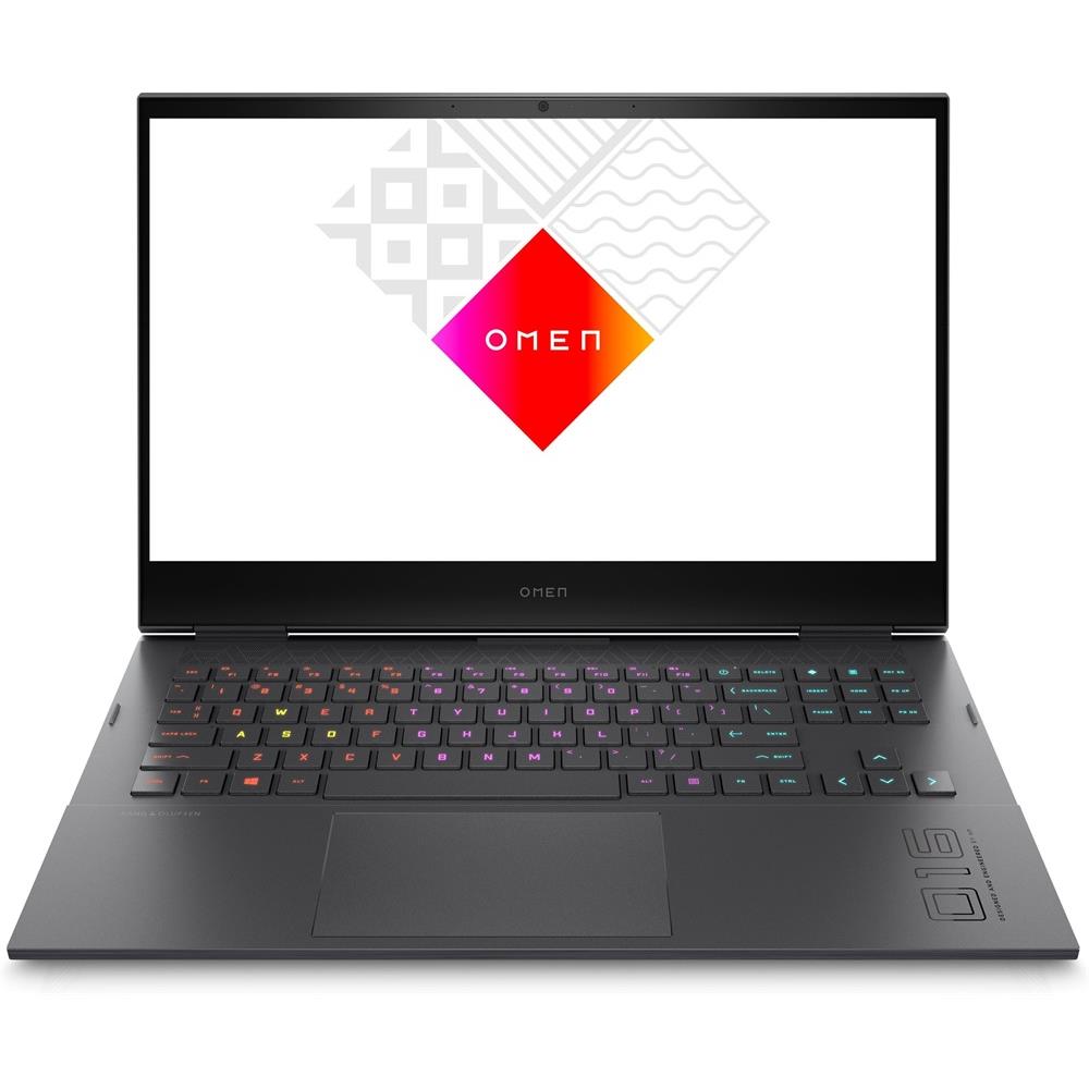 HP Omen laptop 16  FHD i7-11800H 16GB 512GB RTX3060 DOS fekete HP Omen 16-b0002 fotó, illusztráció : 4P825EA