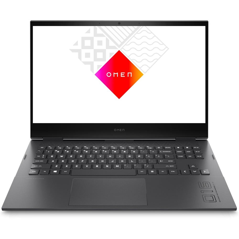 HP Omen laptop 16  FHD i5-11400H 16GB 512GB RTX3050Ti DOS fekete HP Omen 16-b00 fotó, illusztráció : 4P827EA