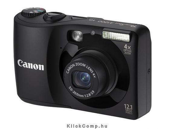 Canon Powershot A1200 fekete 12 MP digitális fényképezőgép 1 év szervizben fotó, illusztráció : 5032B015AA