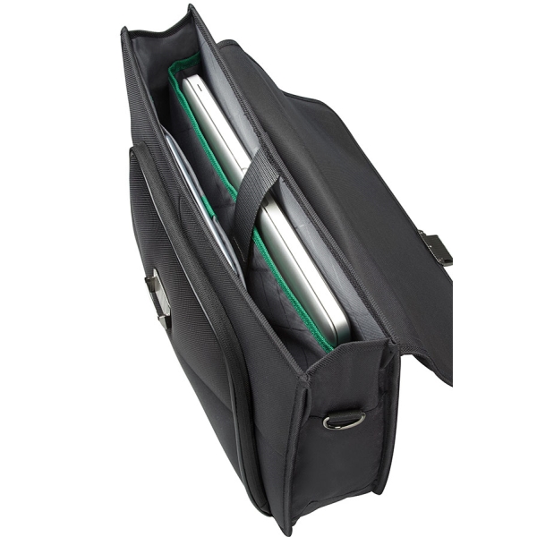 15.6  Notebook táska Samsonite - Desklite  Briefcase 1 Gusset Fekete fotó, illusztráció : 50D-009-001