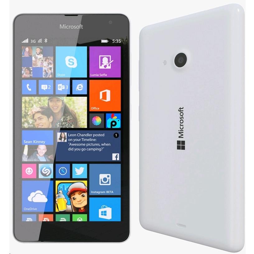Dual SIM mobiltelefon Microsoft / Nokia Lumia 535 fehér fotó, illusztráció : 535WH
