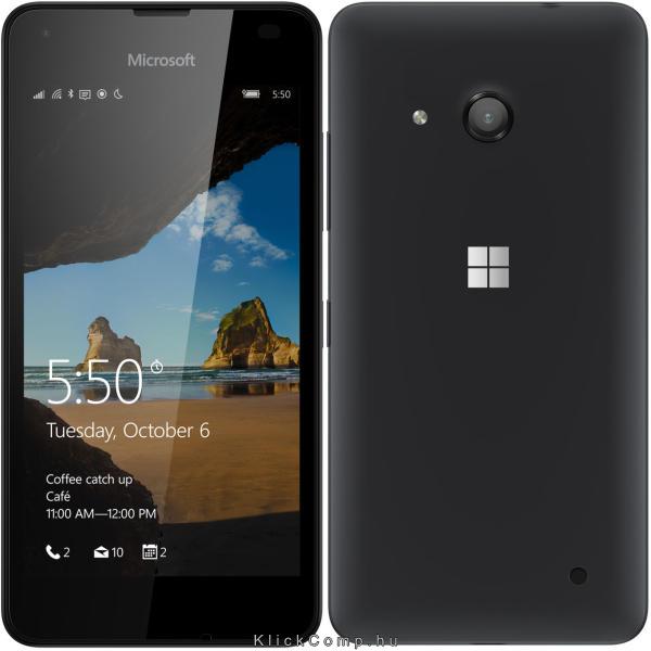 Mobiltelefon Microsoft Lumia 550 fekete fotó, illusztráció : 550BL