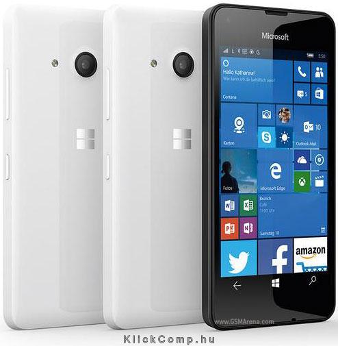 Mobiltelefon Microsoft Lumia 550 fehér fotó, illusztráció : 550WH