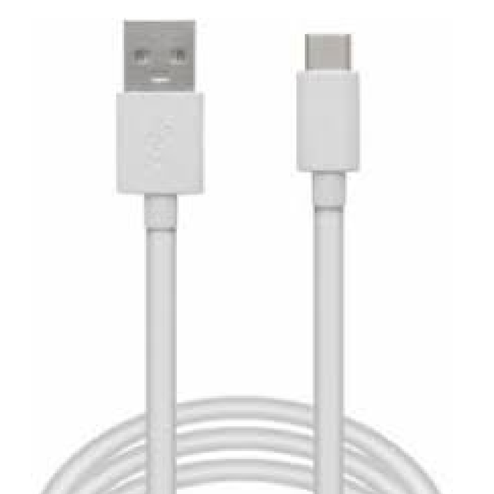 Telefon töltő Type-C USB-C to Type-C USB kábel 1m fehér - Már nem forgalmazott fotó, illusztráció : 55435-1
