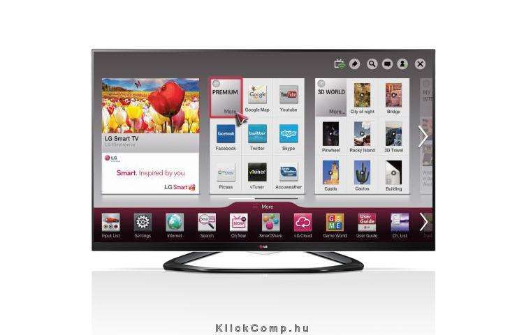 55  FullHD 200Hz Cinema3D LED TV fotó, illusztráció : 55LA640S