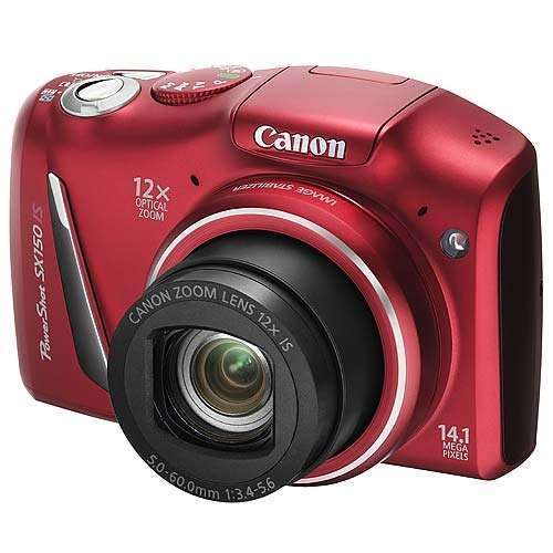 Canon Powershot SX150IS piros 14 MP digitális fényképezőgép 1 év szervizben fotó, illusztráció : 5663B016AA