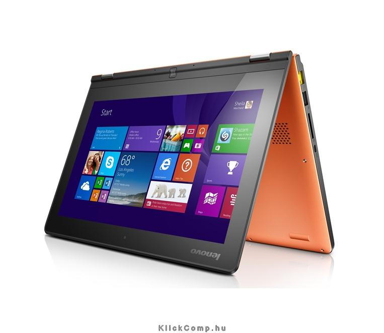 Netbook LENOVO Yoga2 11 FHD IPS Touch/Intel Core i3-4012Y/4GB/500+16GB/narancs/ fotó, illusztráció : 59-431587