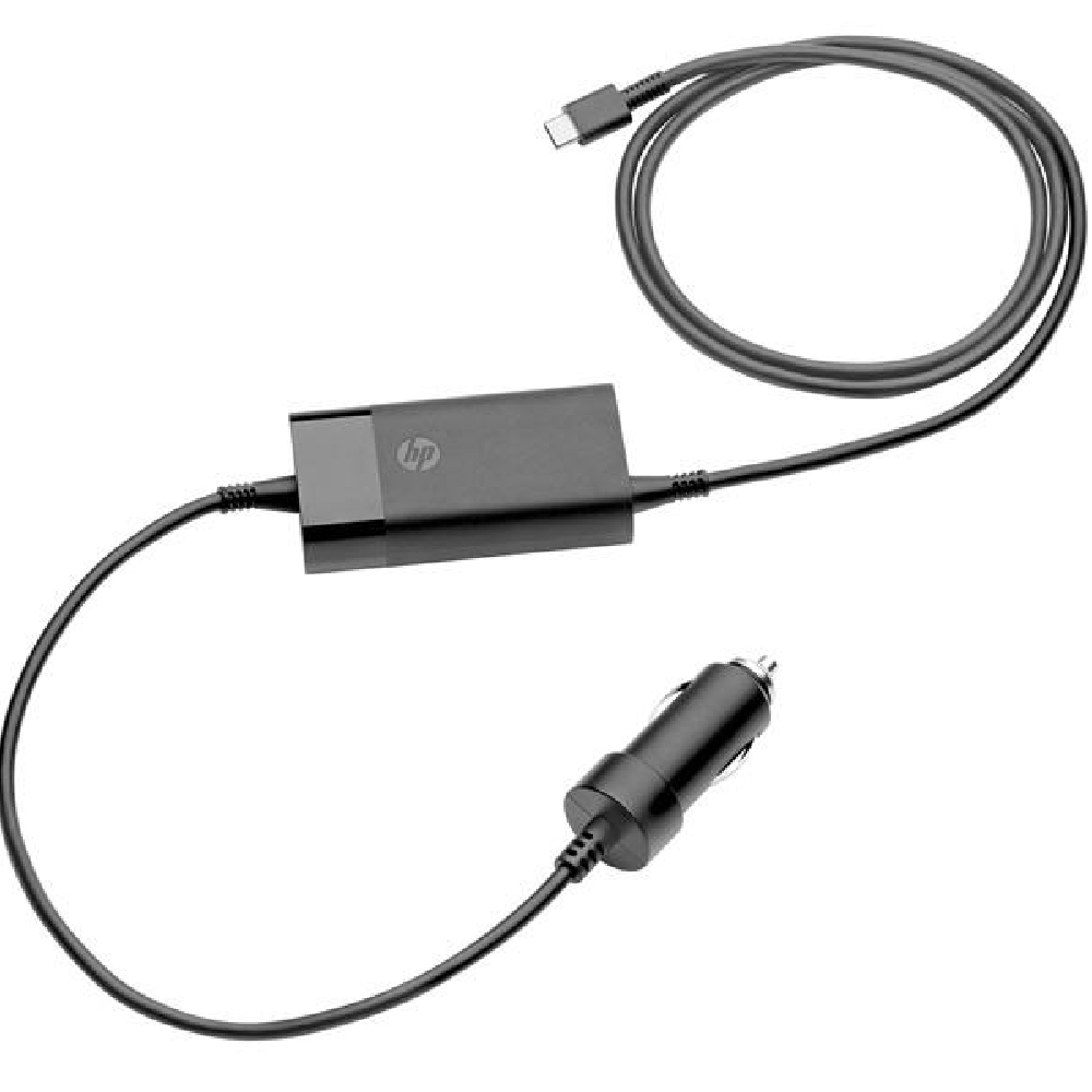 laptop tápegység HP 65W USB-C Auto Adapter fotó, illusztráció : 5TQ76AA