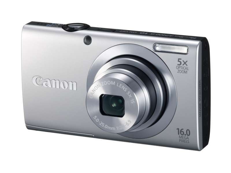 Canon PowerShot A2400 IS ezüst 16MP digitális fényképezőgép   12 hónap Camera s fotó, illusztráció : 6183B011AA
