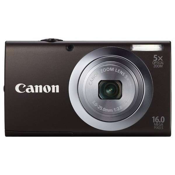 Canon PowerShot A2400 IS fekete 16MP digitális fényképezőgép   12 hónap Camera fotó, illusztráció : 6188B011AA