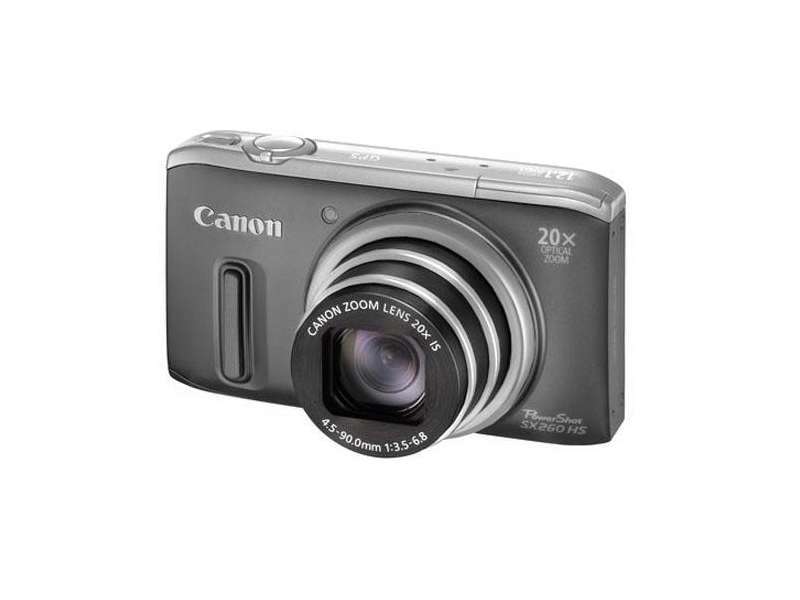 Canon PowerShot SX260 HS szürke 12MP digitális fényképezőgép   12 hónap Camera fotó, illusztráció : 6194B009AA