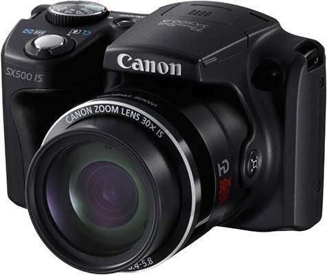 Canon PowerShot SX500 IS fekete digitális fényképezőgép fotó, illusztráció : 6353B009AA