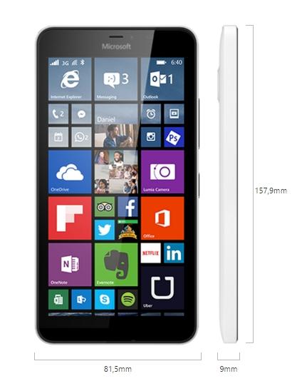 Dual SIM mobiltelefon Microsoft Lumia 640 XL fehér fotó, illusztráció : 640XLDSWH