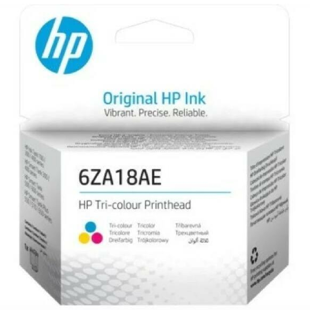 HP 6ZA18AE nyomtatófej  háromszínű fotó, illusztráció : 6ZA18AE