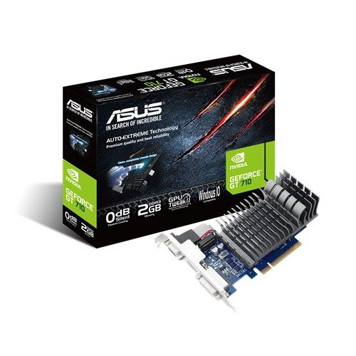 VGA ASUS nVidia 710 2GB DDR3 64bit PCIe videókártya - Már nem forgalmazott term fotó, illusztráció : 710-2-SL
