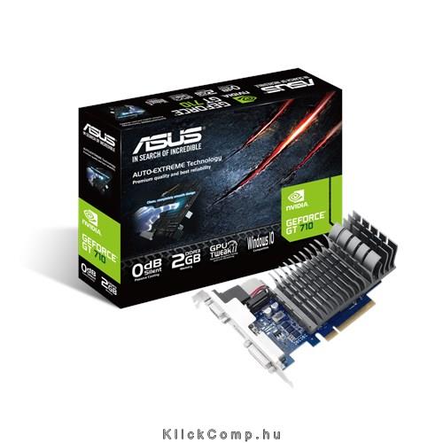 VGA GT710-2GB PCI-Ex16x Passzív ASUS Videokártya fotó, illusztráció : 710-2-SL-BRK