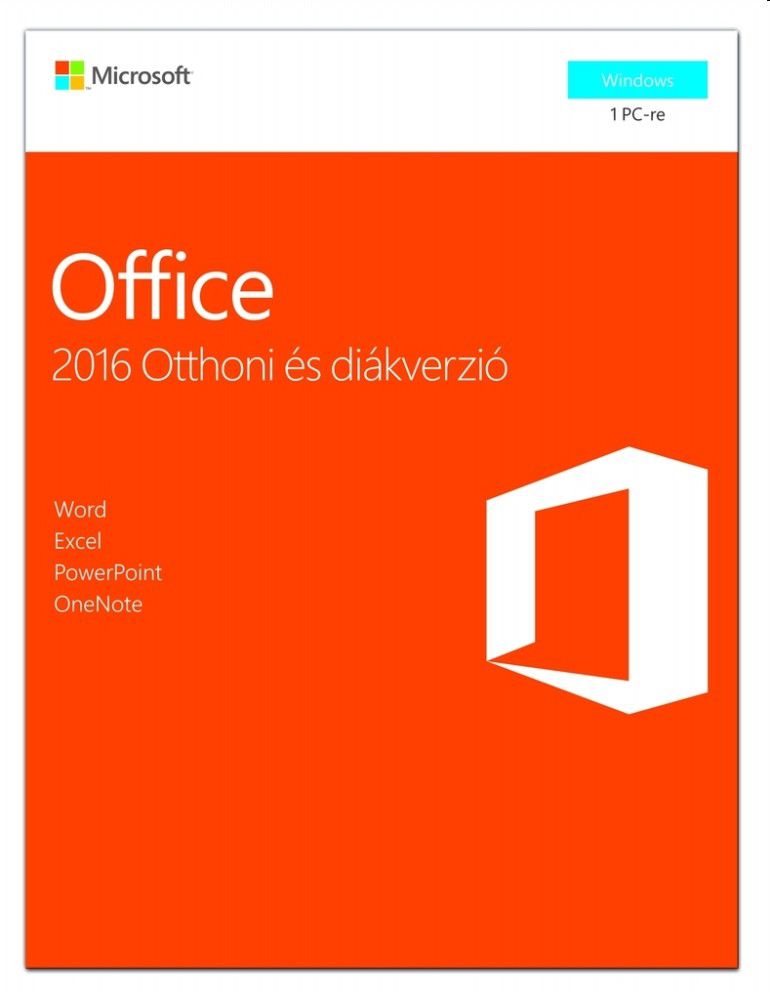 Microsoft Office 2016 Home & Student HUN 1 Felhasználó P2 ML szoftver fotó, illusztráció : 79G-04634