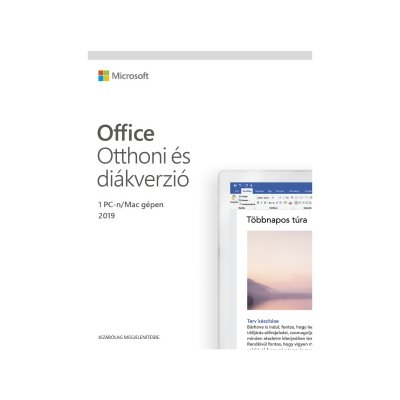 Microsoft Office 2019 Otthoni és diákverzió dobozos licenc szoftver fotó, illusztráció : 79G-05049