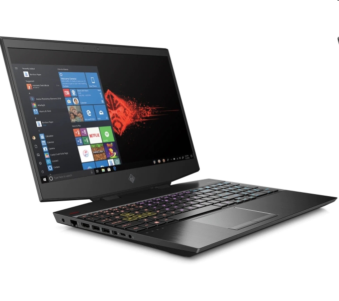 HP OMEN laptop 15.6 FHD i7-9750H 32GB 512GB GF-RTX2070-8GB ShadowBlack Win10 fotó, illusztráció : 7NE91EA