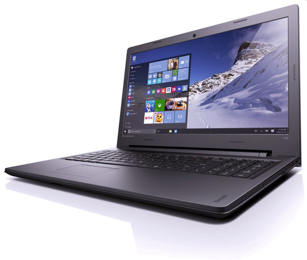 LENOVO IdeaPad 100 laptop 15,6  i3-5005 4GB 1TB GF-920MX-2G Win10 Black 100-15I fotó, illusztráció : 80QQ018XHV