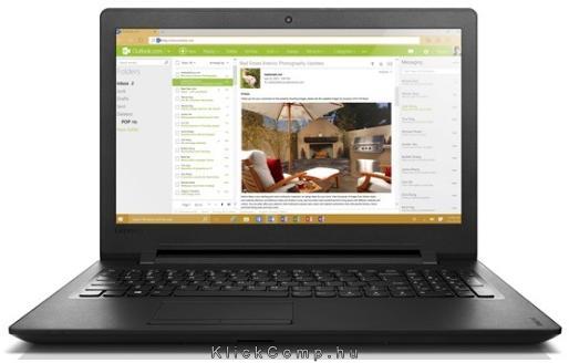 LENOVO 110 laptop 15,6  N3710 4GB 500GB fekete notebook fotó, illusztráció : 80T70073HV